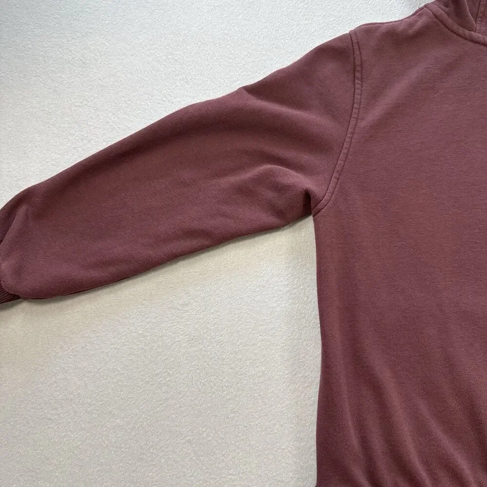 Nike Sportswear Club Fleece Pullover Hoodie Kids Large Burgundy Maroon
